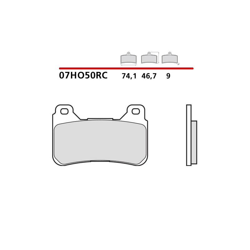 BREMBO CARBON CERAMIC BRAKE FRONT PADS SET HONDA CBR 1000 RR 2012-2013 (RC COMPOUND)