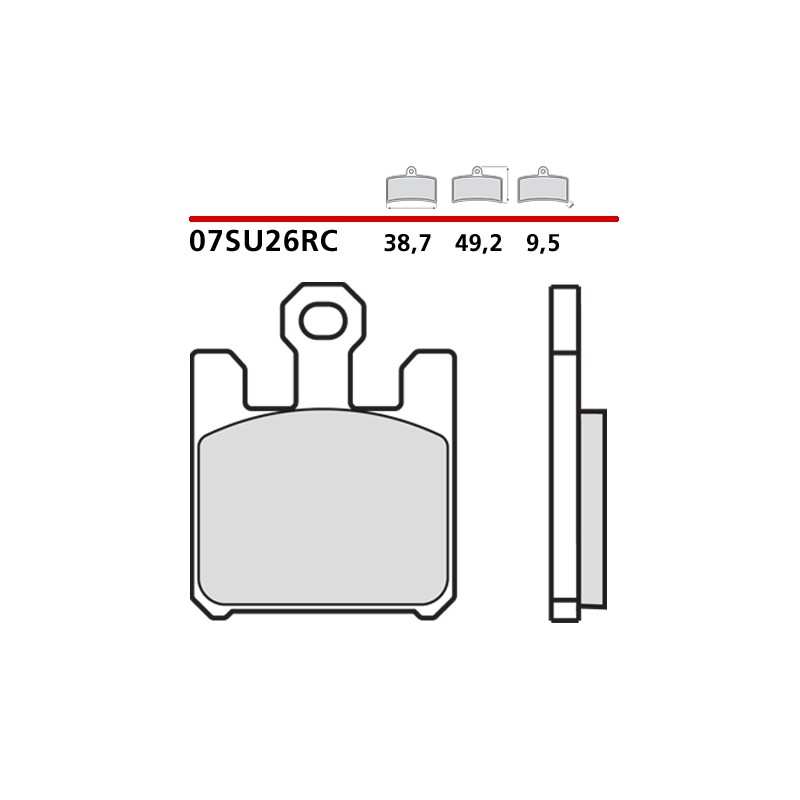 BREMBO CARBON CERAMIC BRAKE FRONT PADS SET KAWASAKI ZX-6RR 600 2003 (RC COMPOUND)