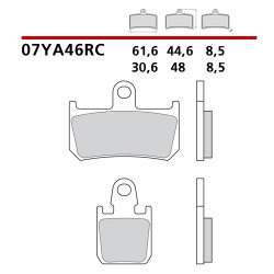 BREMBO CARBON CERAMIC BRAKE FRONT PADS SET YAMAHA MT-01 2007-2013 (RC COMPOUND)