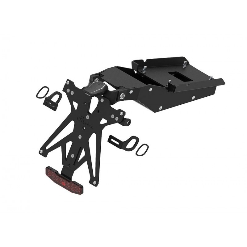 KIT PORTAMATRÍCULA LIGHTECH DUCATI MULTISTRADA V4 S SPORT 2021-2023, REGULABLE