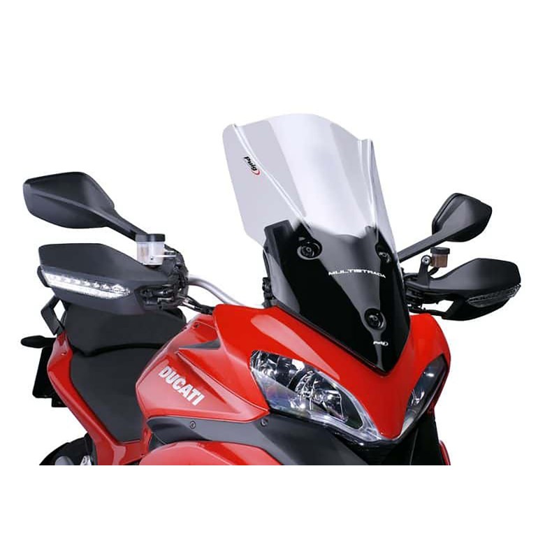 PUIG TOURING PLUS WINDSCHUTZSCHEIBE DUCATI MULTISTRADA 1200 S 2013-2014, LEICHTER RAUCH
