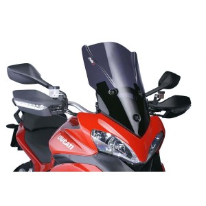 PUIG TOURING PLUS WINDSCHUTZSCHEIBE DUCATI MULTISTRADA 1200 S 2015, DUNKLE RAUCH