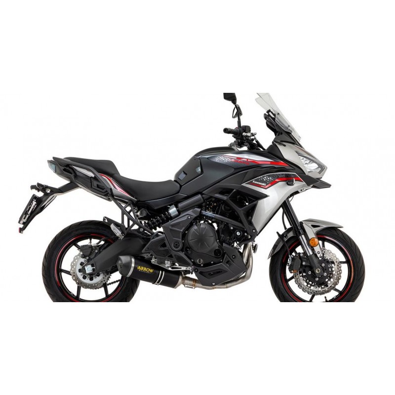 ARROW RACE-TECH FULL EXHAUST SYSTEM KAWASAKI VERSYS 650 2021, DARK ALUMINUM/CARBON, DEKAT