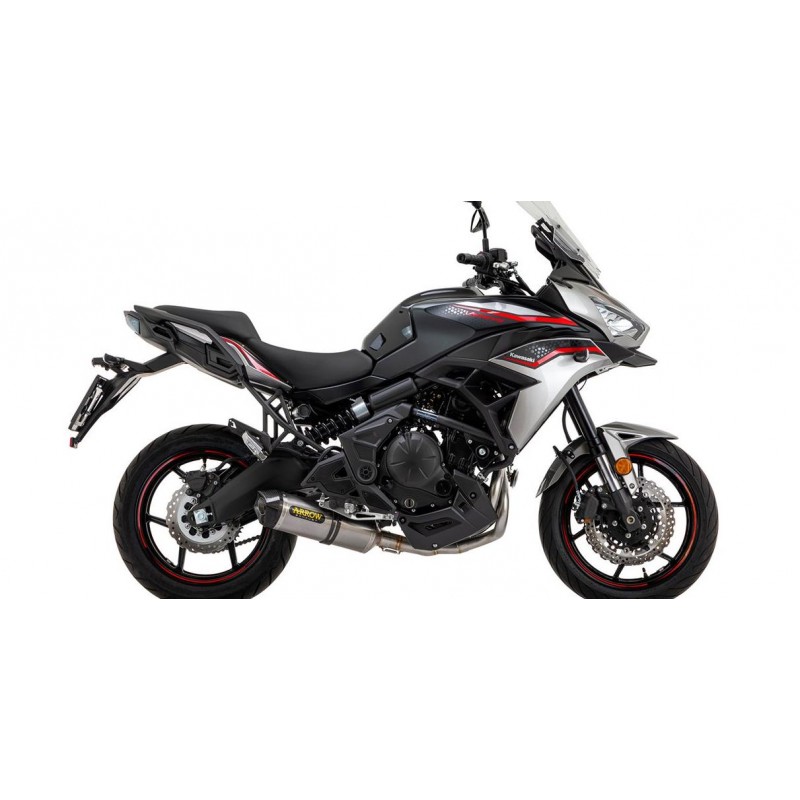 ARROW RACE-TECH FULL EXHAUST SYSTEM KAWASAKI VERSYS 650 2022-2024 (EURO 5), TITANIUM/CARBON, DEKAT