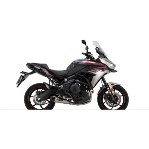 IMPIANTO DI SCARICO COMPLETO ARROW X-KONE KAWASAKI VERSYS 650 2022-2024 (EURO 5), ACCIAIO/CARBONIO, CATALIZZATO