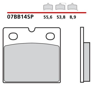 PASTILLAS DE FRENO TRASERO SINTERIZADAS BREMBO BMW R 1100 RS
