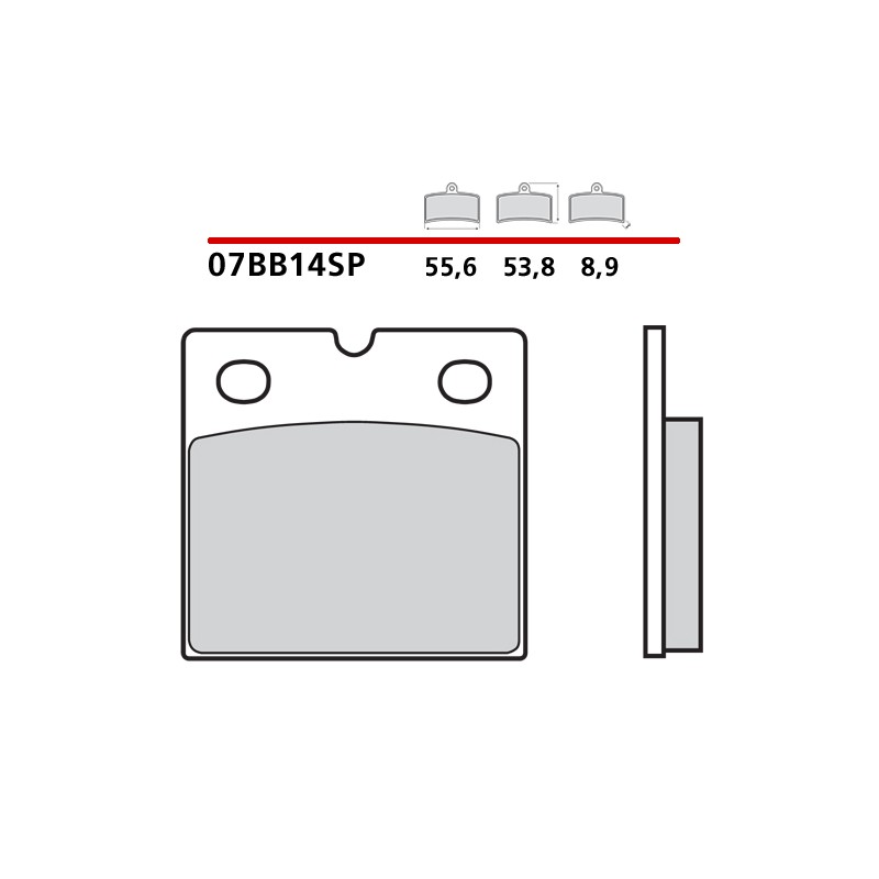 BREMBO SINTERED BRAKE REAR PADS SET BMW R 1100 RS