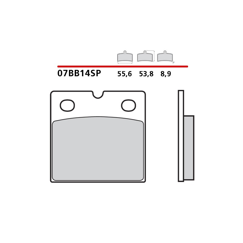 PASTILLAS DE FRENO TRASERO SINTERIZADAS BREMBO BMW R 1100 RS