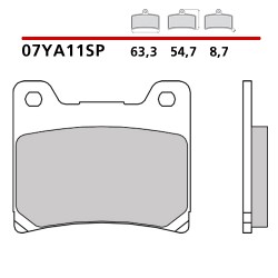 BREMBO SINTERED BRAKE REAR PADS SET YAMAHA TDM 850 1999-2001