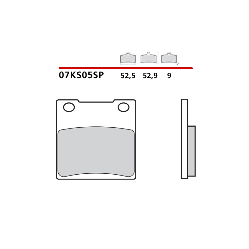 BREMBO SINTERED BRAKE REAR PADS SET SUZUKI BANDIT 600 2000-2004