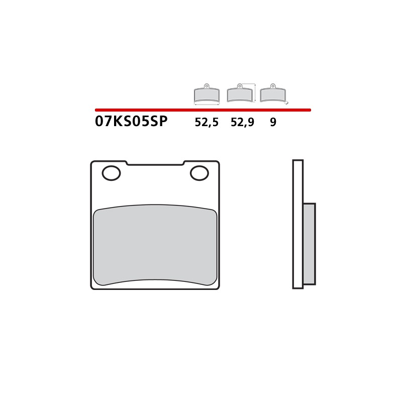 BREMBO SINTERED BRAKE REAR PADS SET SUZUKI BANDIT 600 S 1995-1999