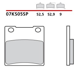 SET PASTIGLIE FRENO POSTERIORI SINTERIZZATE BREMBO SUZUKI SV 650 1999-2002