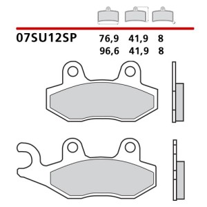 SET HINTERE SINTER BREMSBELÄGE BREMBO TRIUMPH TIGER EXPLORER 1200 XC 2018-2020