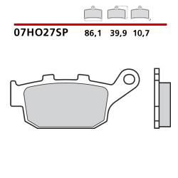 SET PASTIGLIE FRENO POSTERIORI SINTERIZZATE BREMBO TRIUMPH DAYTONA 675 2009-2012