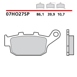 BREMBO SINTERED BRAKE REAR PADS SET TRIUMPH STREET TRIPLE 675 R 2012