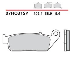 PASTILLAS DE FRENO TRASERO SINTERIZADAS BREMBO HONDA VFR 750 F 1994-1997