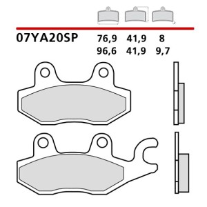 PASTILLAS DE FRENO TRASERO SINTERIZADAS BREMBO TRIUMPH TIGER 1050 2007-2015
