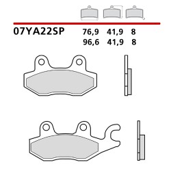 BREMBO SINTERED BRAKE REAR PADS SET KAWASAKI Z 400 2019-2020