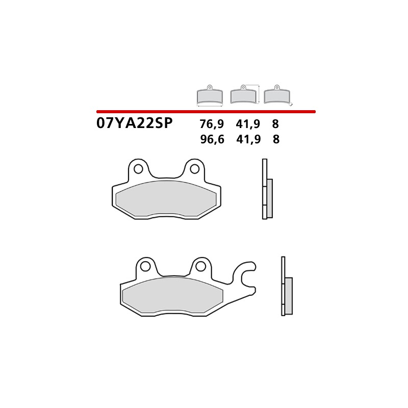 BREMBO SINTERED BRAKE REAR PADS SET KAWASAKI Z 400 2019-2020