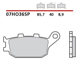 PASTILLAS DE FRENO TRASERO SINTERIZADAS BREMBO HONDA CBF 600 2004-2007