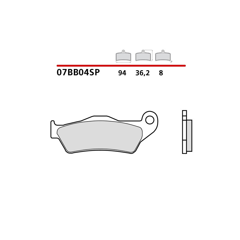 BREMBO SINTERED BRAKE REAR PADS SET MOTO GUZZI 1200 SPORT