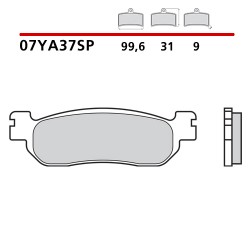 SET HINTERE SINTER BREMSBELÄGE BREMBO YAMAHA R6 1999-2000