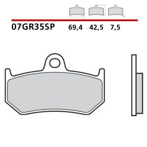 PASTILLAS DE FRENO TRASERO SINTERIZADAS BREMBO MV AGUSTA F3 675 2012-2019