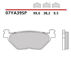 PASTILLAS DE FRENO TRASERO SINTERIZADAS BREMBO YAMAHA XV 950 R 2014-2020