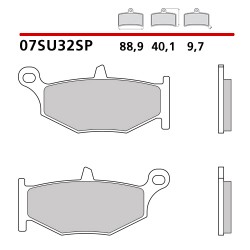 PASTILLAS DE FRENO TRASERO SINTERIZADAS BREMBO SUZUKI B-KING 2008-2015