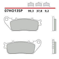 SET PASTIGLIE FRENO POSTERIORI SINTERIZZATE BREMBO HONDA CROSSRUNNER 800 2011-2014