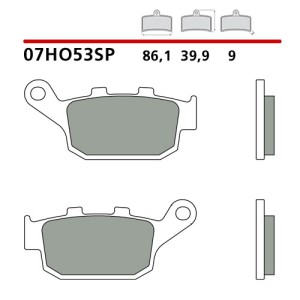 BREMBO SINTERED BRAKE REAR PADS SET HONDA CB 500 X 2013-2015