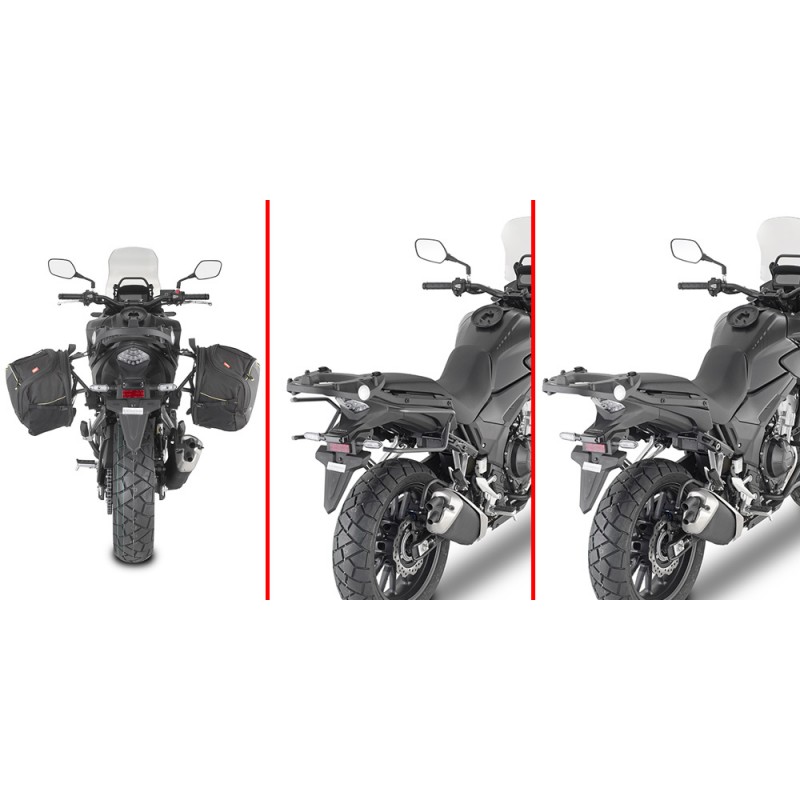 SPEZIFISCHE ABSTANDSHALTER GIVI REMOVE-X SCHNELLWECHS FÜR WEICHE SEITENTASCHEN HONDA CB 500 X 2019-2020