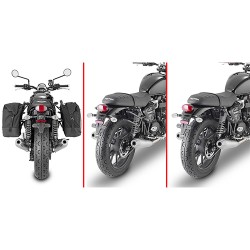 CHASIS GIVI REMOVE-X DE FIJACION RAPIDA PARA ALFORJAS BLANDAS LATERALES TRIUMPH STREET TWIN 900 2016-2019