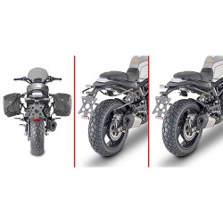 TELAIO GIVI REMOVE-X A SGANCIO RAPIDO PER BORSE MORBIDE LATERALI BENELLI LEONCINO 800 2022-2024