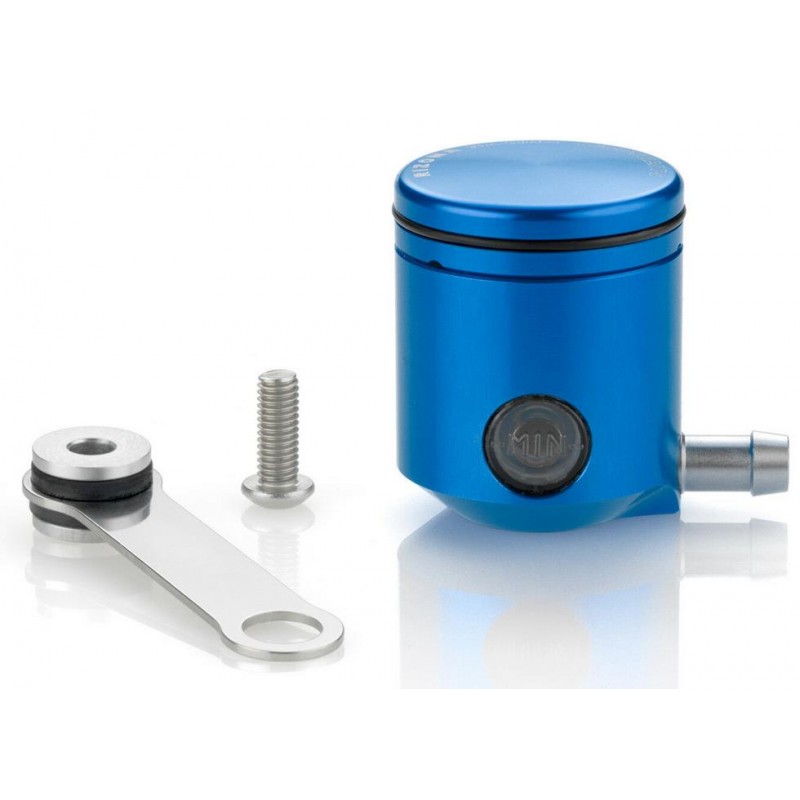 DEPÓSITO RIZOMA PARA LÍQUIDO DEL SISTEMA DE FRENOS, AZUL