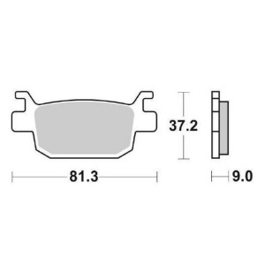 SINTER BREMSBELÄGE HINTEN CERAMICA SBS 193 HF BENELLI LEONCINO 500 2018-2020