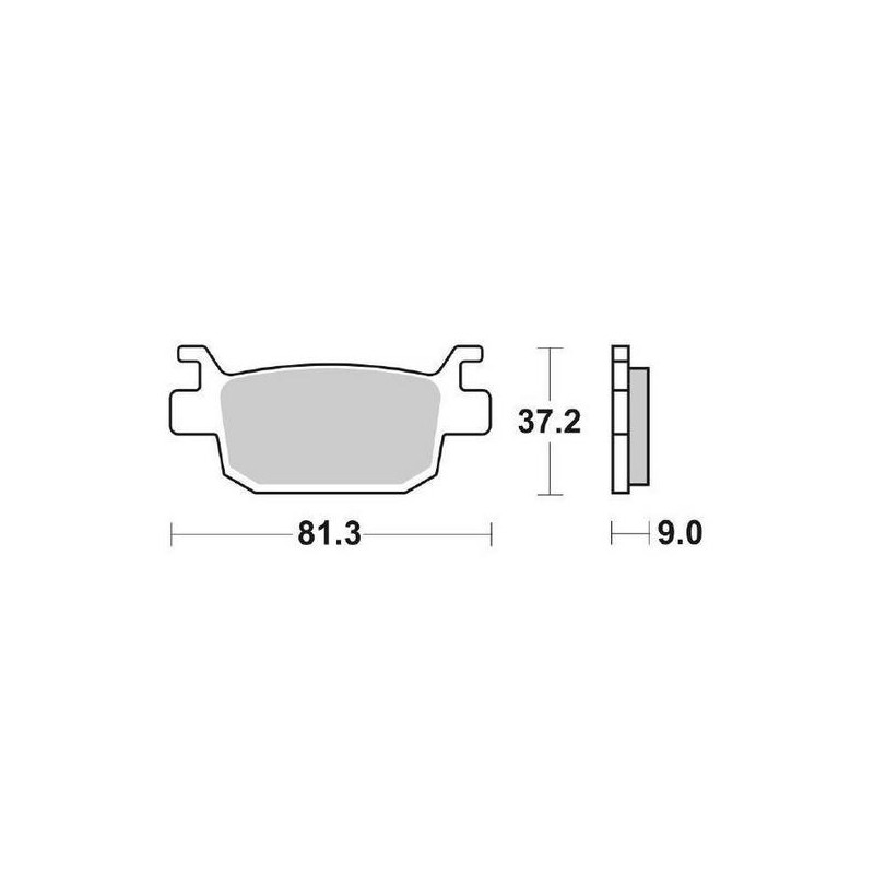 SINTERED CERAMIC REAR BRAKE PADS SET SBS 193 HF BENELLI LEONCINO 500 TRAIL 2022-2024