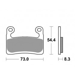 DUAL CARBON SBS 960 DC FRONT PADS BRAKE SET BMW S 1000 R 2021-2024