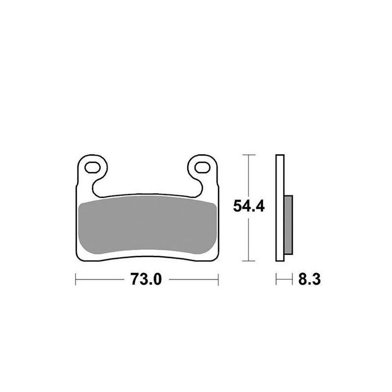 DUAL CARBON SBS 960 DC FRONT PADS BRAKE SET BMW S 1000 R 2021-2024