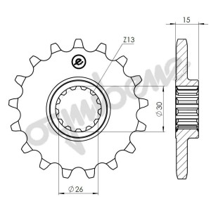 RITZEL FÜR KETTE 525 BMW S 1000 R 2014-2020, S 1000 XR 2015-2019