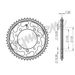 CORONA IN ACCIAIO PER CATENA 525 BMW S 1000 R 2014-2020, S 1000 XR 2015-2019