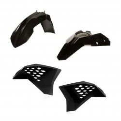 ACERBIS PLASTIK KIT KTM SX 125 2007-2010, SCHWARZ