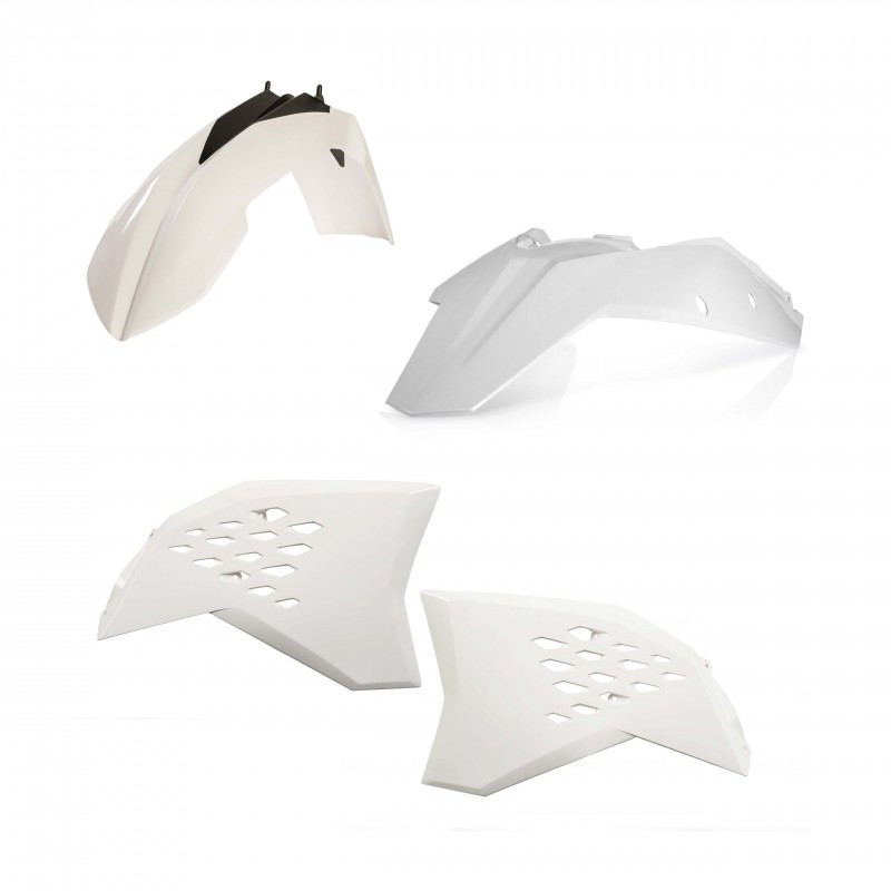 ACERBIS PLASTIC KIT KTM EXC 125 2008-2011, WHITE