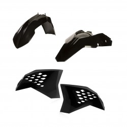 ACERBIS PLASTIK KIT KTM EXC 300 2008-2011, SCHWARZ