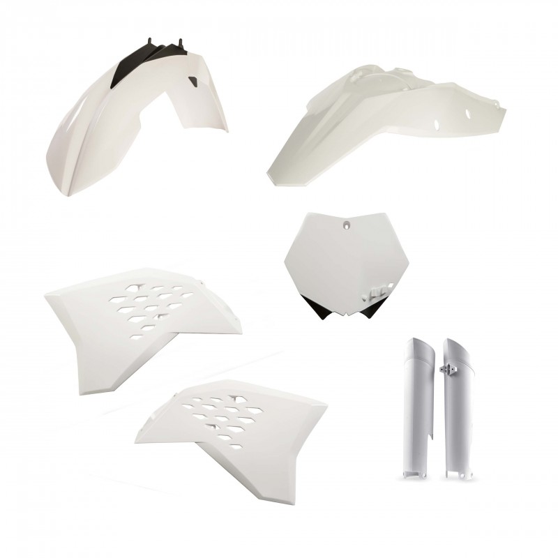 FULL KIT PLASTICHE ACERBIS KTM SX-F 250/350/450/505/525 2007-2010, BIANCO