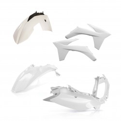 ACERBIS PLASTIC KIT KTM EXC 125 2012-2013, WHITE