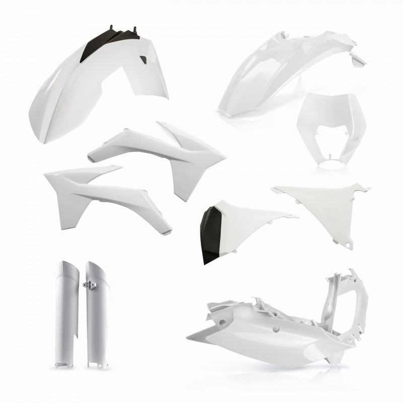 KIT COMPLETO DE PLÁSTICO ACERBIS KTM EXC-F 250/350/450/500/525/530 (4T) 2012-2013, BLANCO