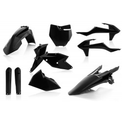 ACERBIS PLASTIC FULL KIT KTM SX 125 2016-2018, SX 150 2016-2018, BLACK