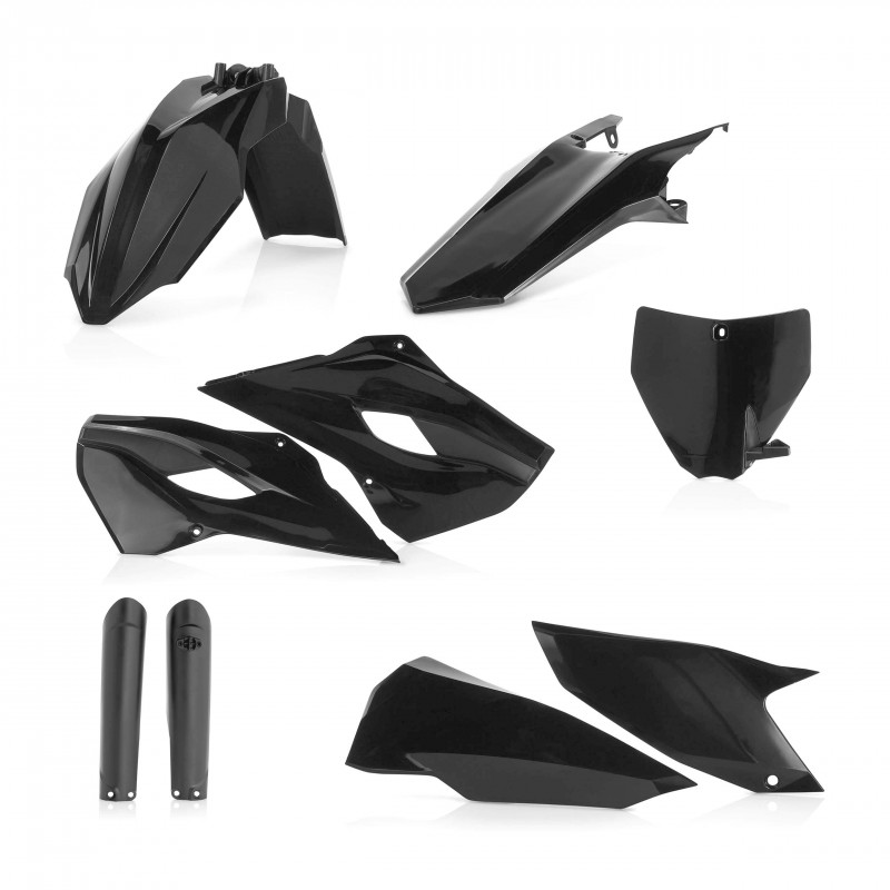 KIT COMPLETO DE PLÁSTICO ACERBIS HUSQVARNA FE 250/350/450 2016, NEGRO