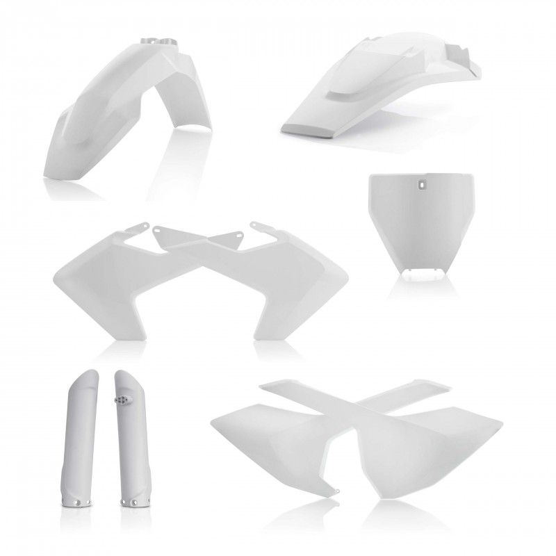 KIT COMPLETO DE PLÁSTICO ACERBIS HUSQVARNA TC 125 2016-2018, TC 250 2017-2018, BLANCO